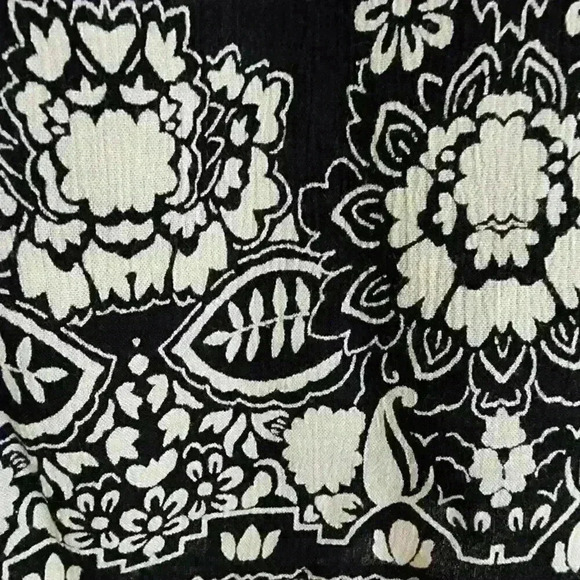 NWT Soft Surroundings Black Elastic Boho Drawstring Skirt Casual Size PM - Picture 6 of 10